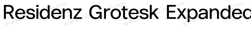Residenz Grotesk Expanded Bold字体转换